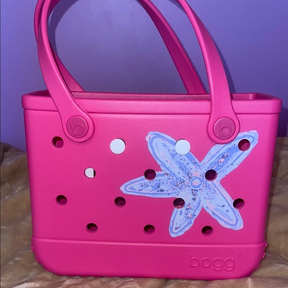 BOGG BAG Pink Tote with Nautical Charm - Picture 3 of 5